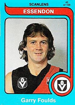 1980 Scanlens VFL #45 Garry Foulds Front